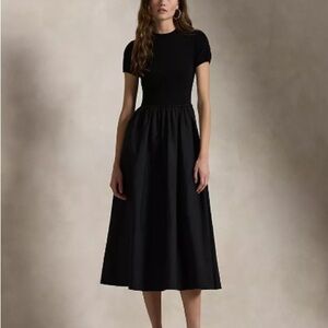 Polo by Ralph Lauren Black Midi Dress